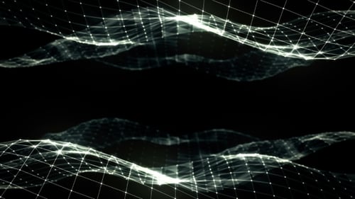 Abstrakter polygonaler Raum Low Poly Dunkler Hintergrund mit Verbindungspunkten und Linien