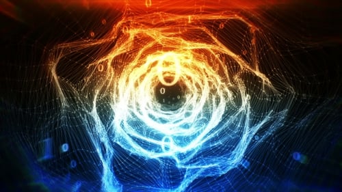 Digital Tunnel Internet Technology Background