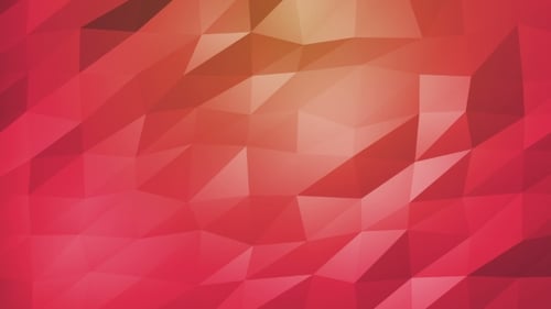 Red Orange Polygonal Geometric Surface