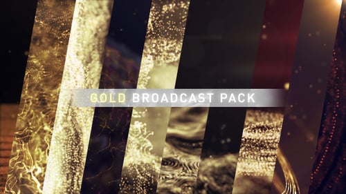 Abstract Golden Particle Light Trails and Fluid Waves Background