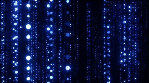 Shiny Blue Particles Background