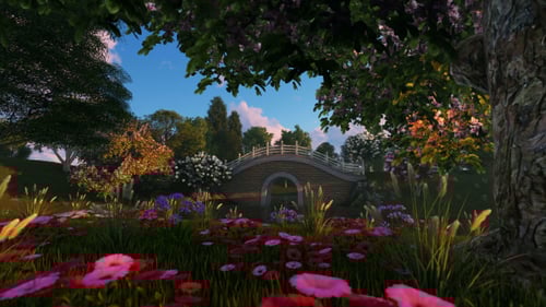 Historic Bridge over the Lake