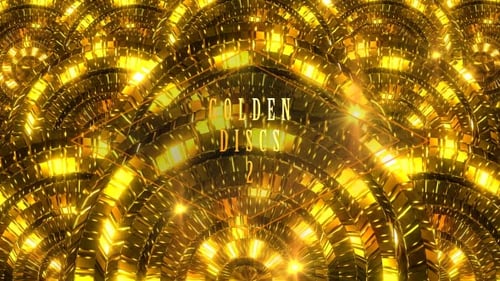 Golden Shimmering Arches Seamless Loop Background