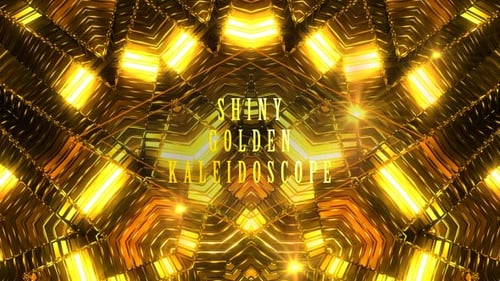 Luxury Golden Geometric Abstract Loop Background