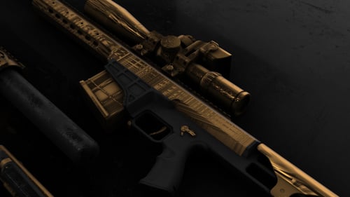 Gold and Black Tactical Weapons Opener