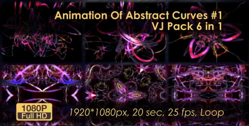 Animation VJ Pack Of Abstract Curves