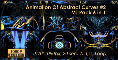 Animation VJ Pack Of Abstract Curves