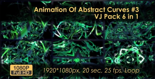 Animation VJ Pack Of Abstract Curves