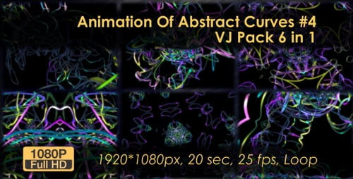 Animation VJ Pack Of Abstract Curves