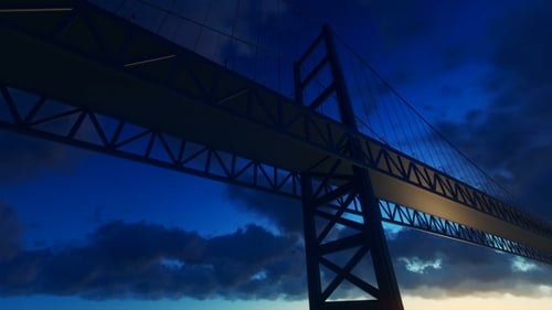 Blick auf die Nachtbrücke