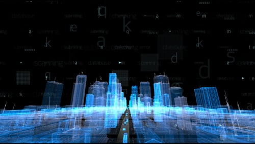 Ciudad de hologramas