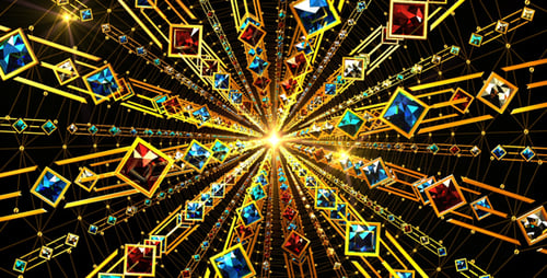 Bunte Edelsteine Kaleido