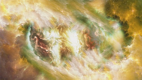 Vibrant Cosmic Nebula Galaxy Animation Abstract Background