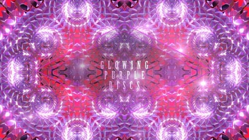 Glowing Purple Discs