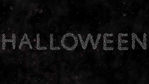 Particle Morphing Alphabet, Numbers, and Symbols for Halloween