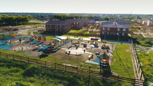 Children's Slides at Park Outdoor