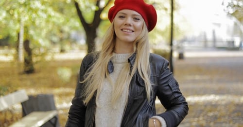 Gorgeous Woman in Park