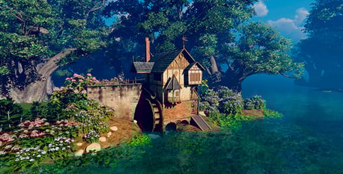 The Old Mill By The Lake