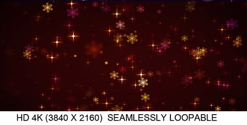 Christmas Glittering Stars and Snowflakes