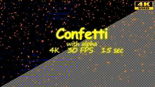 Falling Golden Sparkle Confetti Overlay for Celebrations