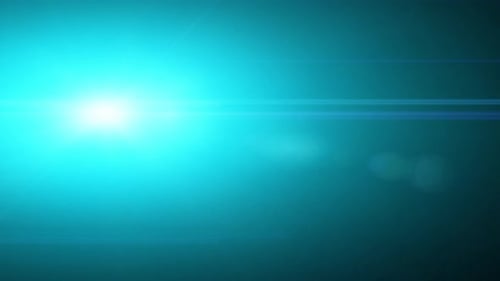 Blinkende Blendeffekte der anamorphen optischen Linse Filmmusik Look