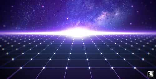 Sci-Fi-Grid-Hintergrund