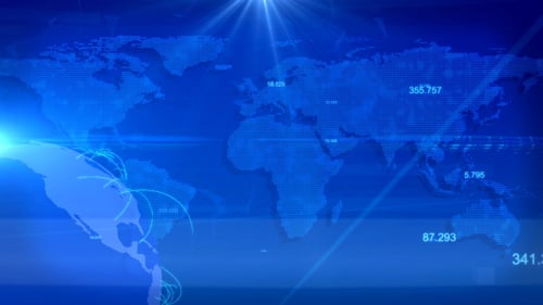 Dynamic Global Digital Map Data Network Broadcast Background