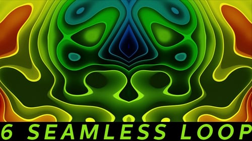 Colorful Abstract Flowing Contour Logo Reveal Background