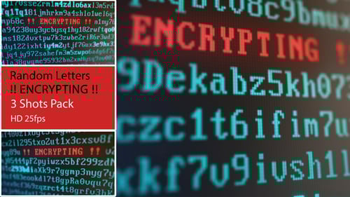 Random Letters and Numbers - Encrypting on a Computer Screen