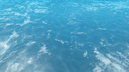 Seamless Loop of Clear Blue Ocean Waves