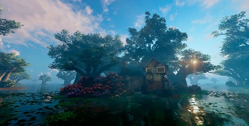 Isla y casa