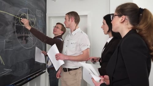 Group of Young People in the Classroom