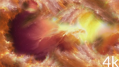 Dynamic Cosmic Nebula Glowing Space Background Animation