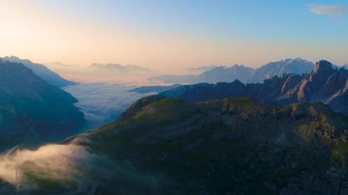 National Nature Park Tre Cime In the Dolomites Alps. Beautiful Nature of Italy