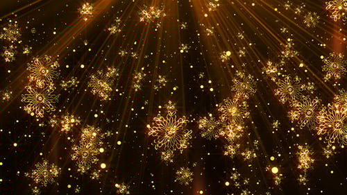 Golden Snowflakes Loop