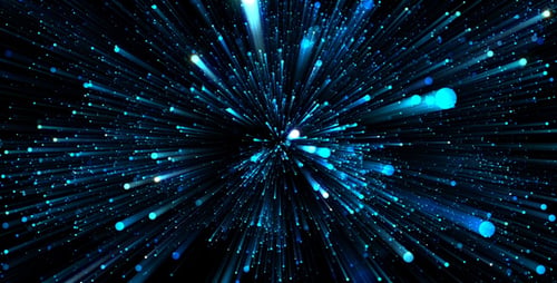 Blue Particles in Space