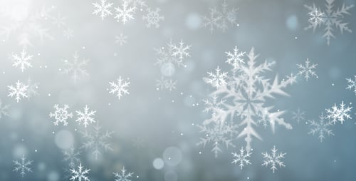 Animated Falling Snowflakes Winter Background Loop
