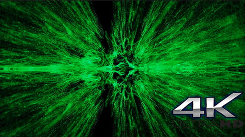 Cinematic Green Particles Loop