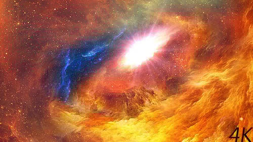 Vibrant Abstract Space Nebula Animated Background