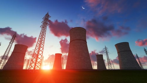 Power Plant at Sunset