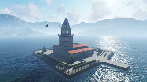 Foggy Maiden Tower