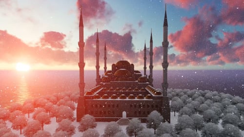 Mosque at Sunset