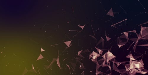 Abstract Technology Network Background Animation