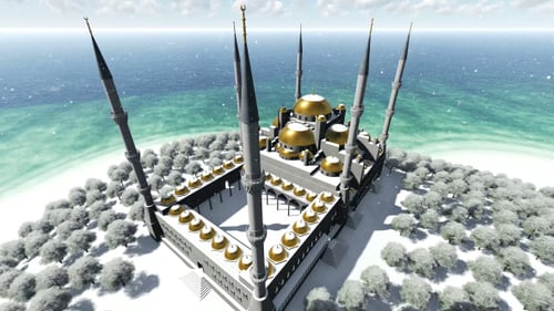 Top View of the Blue Mosque