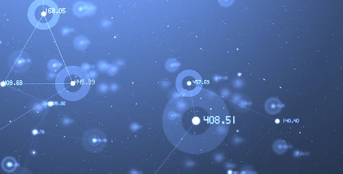 Futuristic Digital Network Data Flow Background Loop