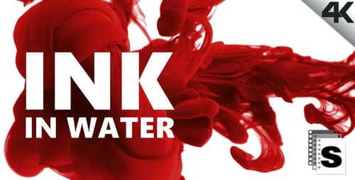 Tinte in Wasser