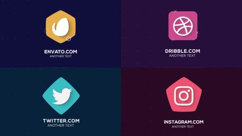 Clean Geometric Logo Reveals