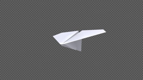 Paper Plane - Blank Page - Flying Transition II