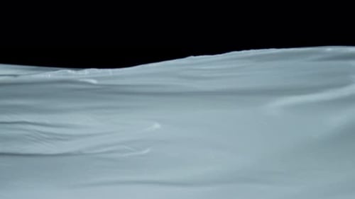 Abstract Alien Planet Surface Against Black Space