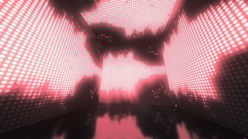 Dynamic Digital Equalizer Light Tunnel with Color Changes